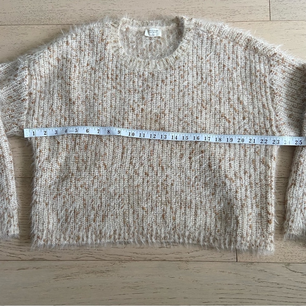GENTLE FAWN Marie Soft Knit Sweater Large Copper Flecks Cozy EUC - Picture 5 of 7